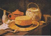 Vincent Van Gogh Still Life with Straw Hat painting